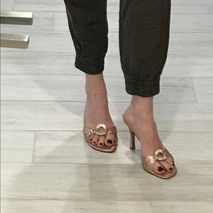 Stewart Weizman heeled strapless sandal